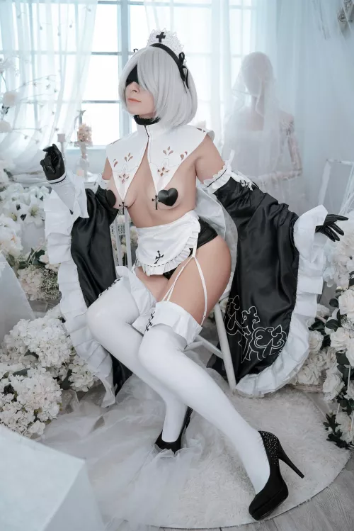 2B Holy Maid [Nier Automata] (Yuna Kairi) by YunieSunshine