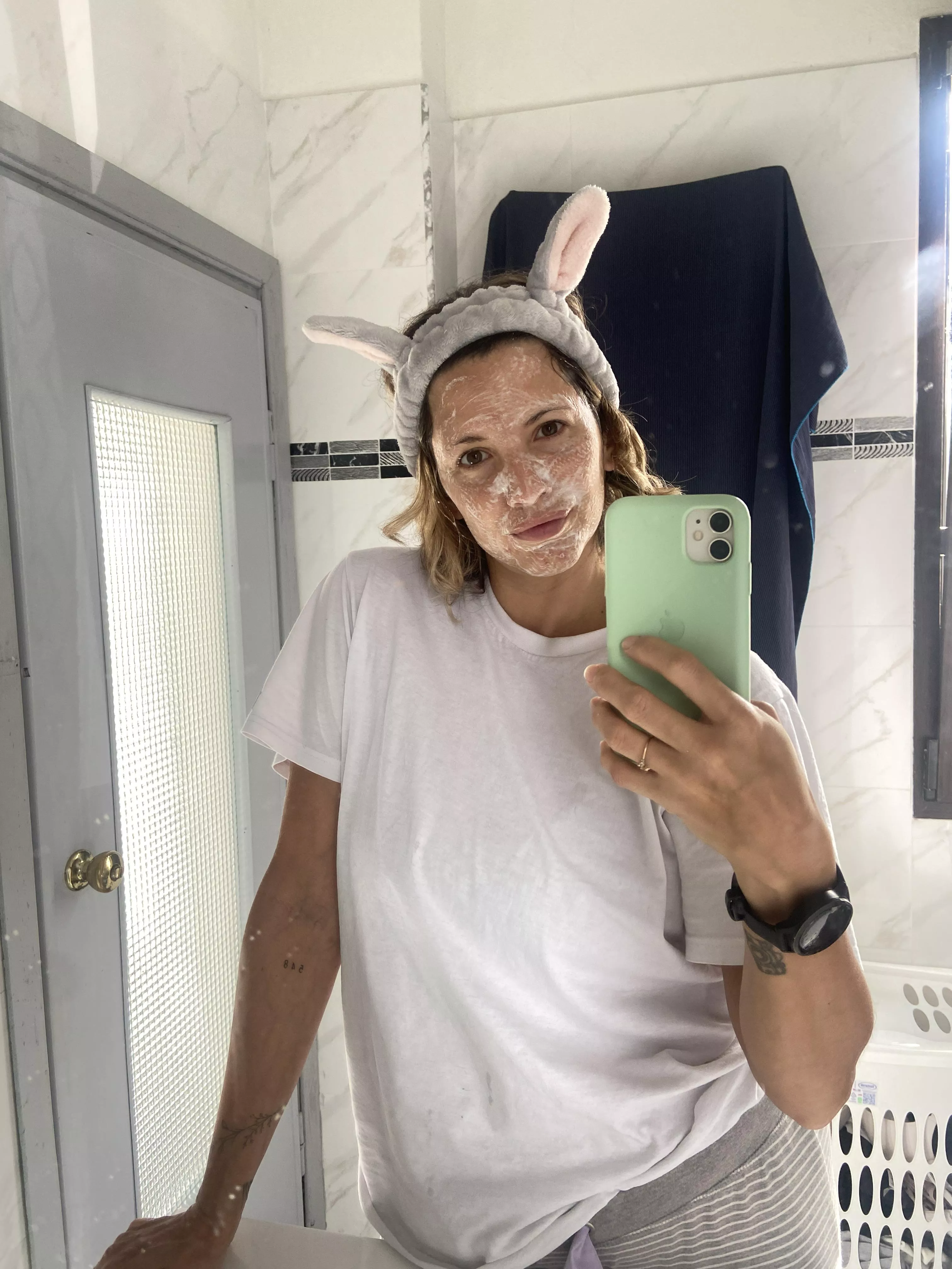 A rabbit with skincare, isn't it sweet? posted by thewarriorprincess23