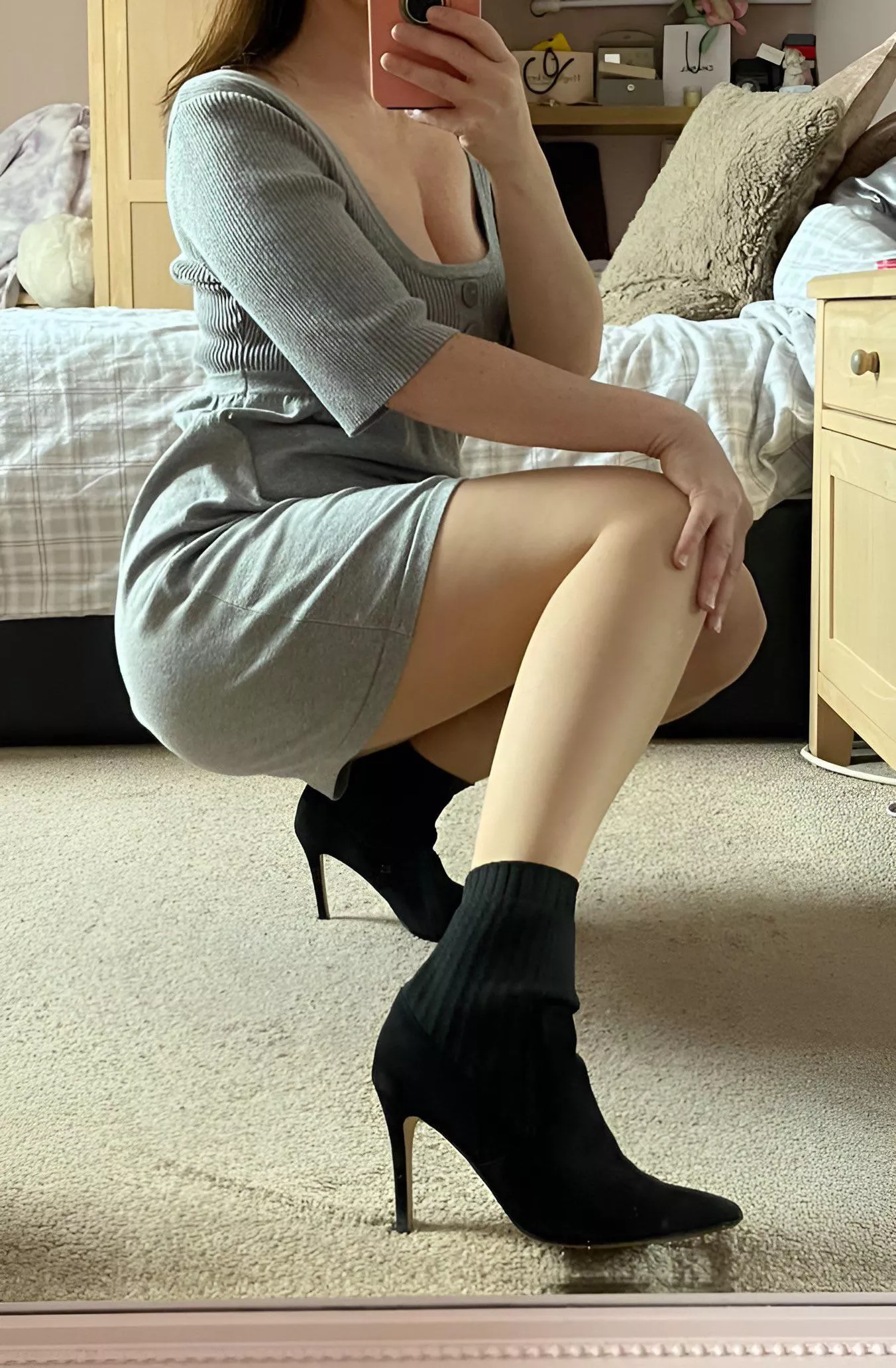 An ankle boot and pantyhose kind of day posted by pandora0405