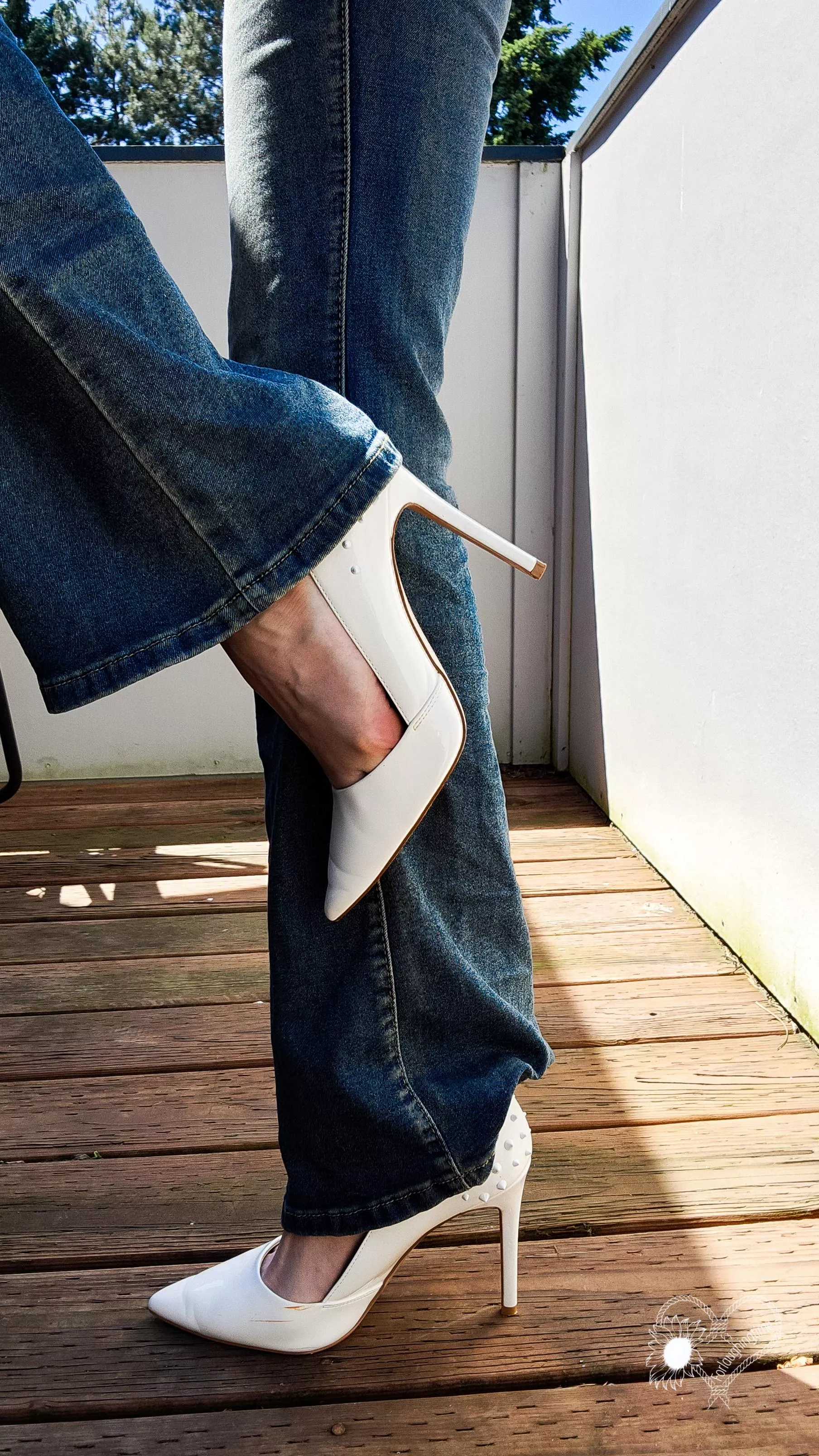 Just the white pumps posted by forlaughingtime