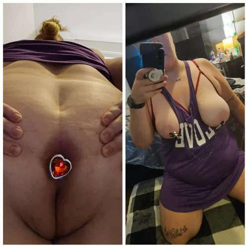 LOVE being clamped and plugged 😈🤭 by secretlysexyaccount