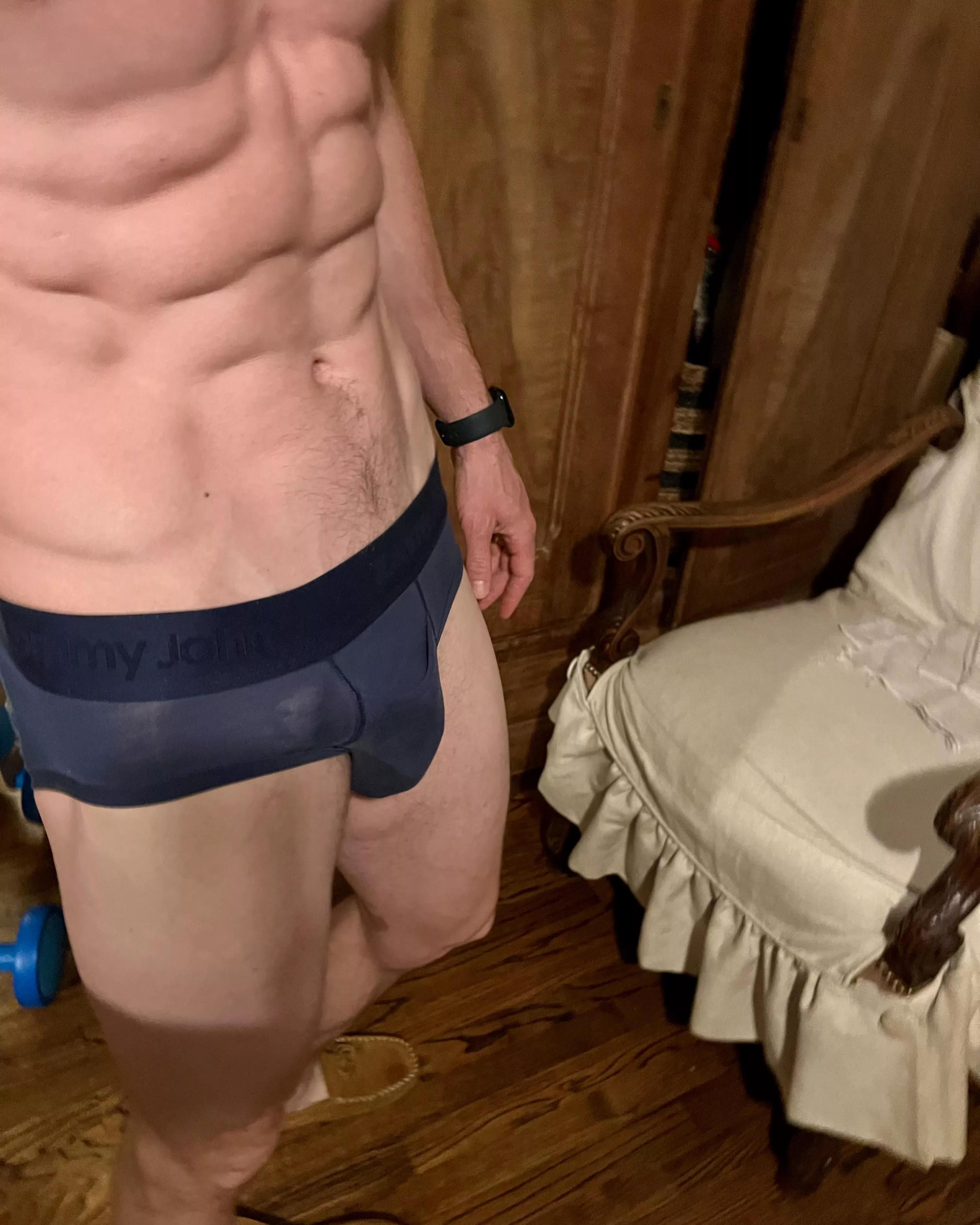 Morning wood, taking the dogs out like this.  posted by Shred_and_Bread