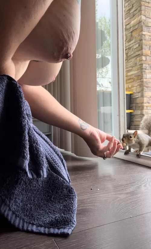 My friend enjoying my side boob by KetoKittenModel