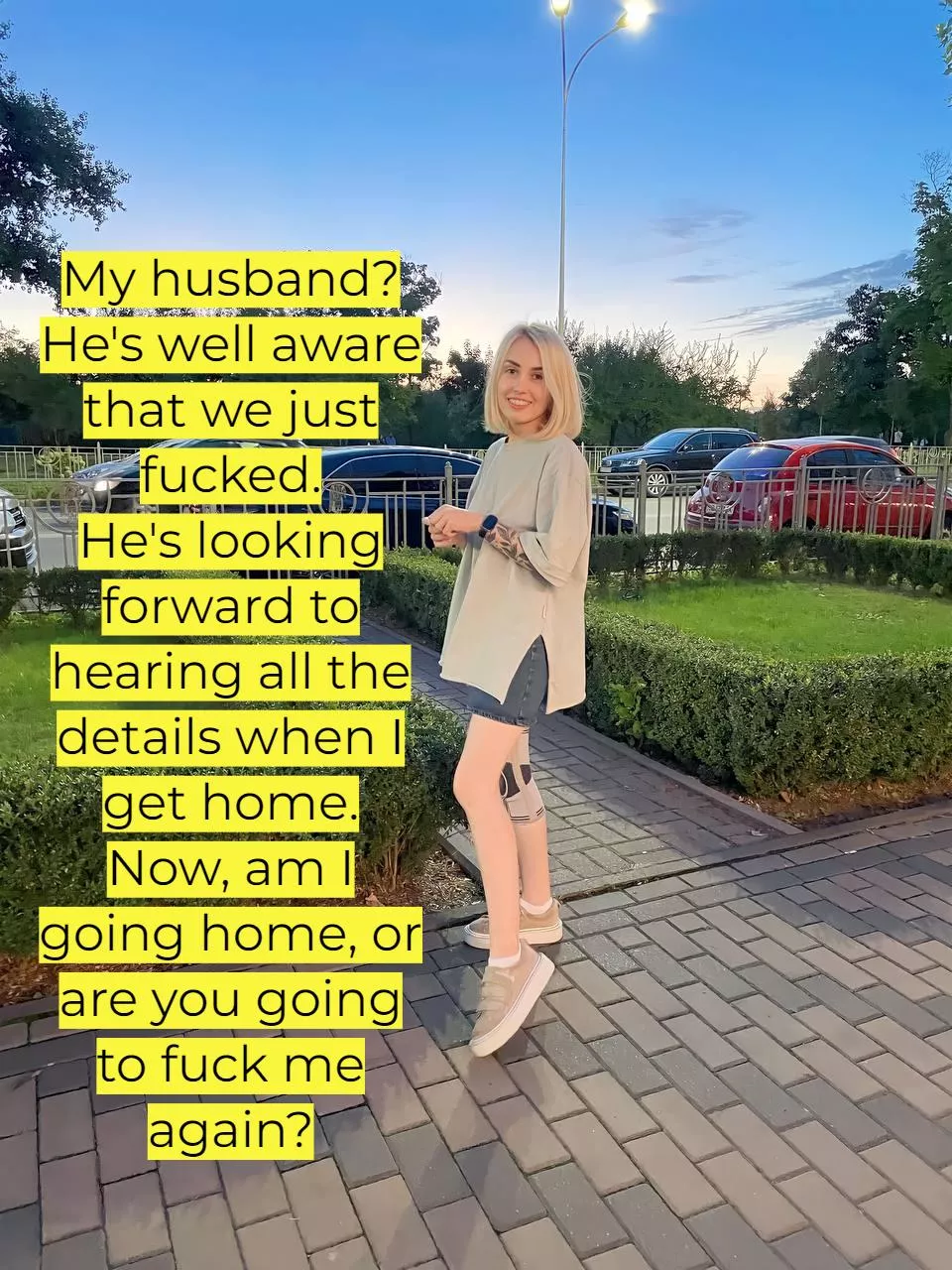My husband knows you fuck me every day. posted by LovelyLovingHeart