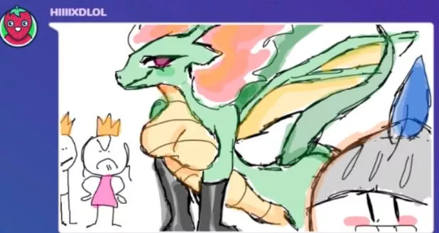 Smth I drew in gartic that broke a streamer lmao  posted by Yellow-ilikewalffles