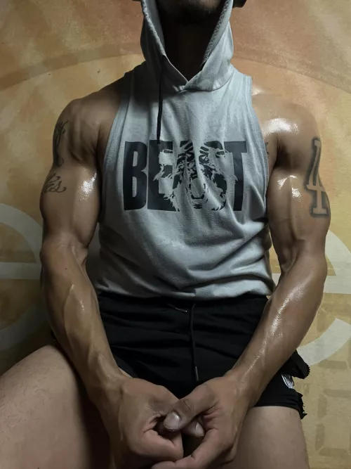 Sweat and veins  by KingAdonis06