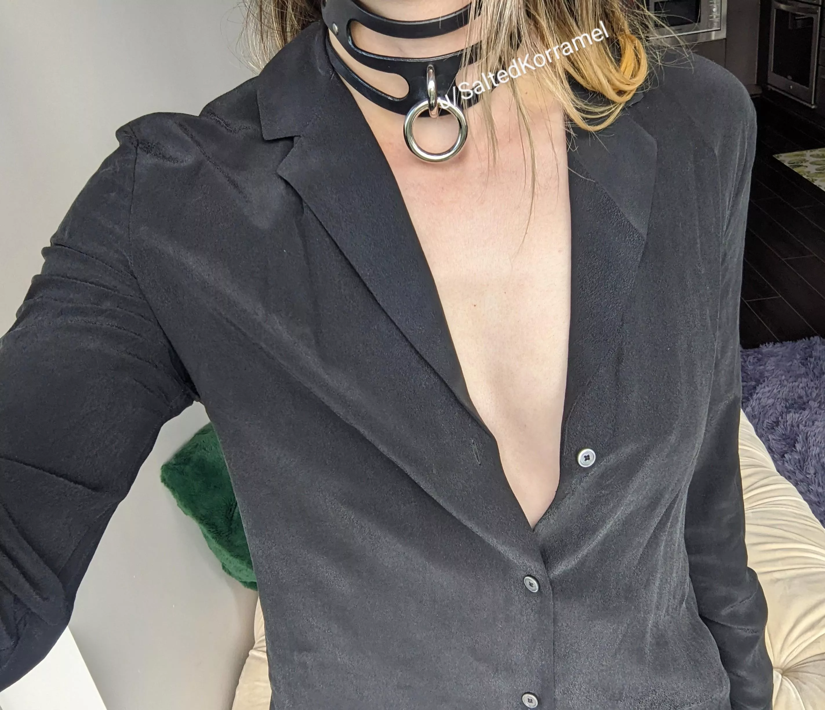 Braless and extra spicy today 🖤🌶️ posted by SaltedKorramel