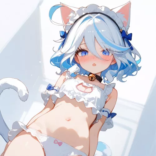 Catgirl furina by FalseHorny