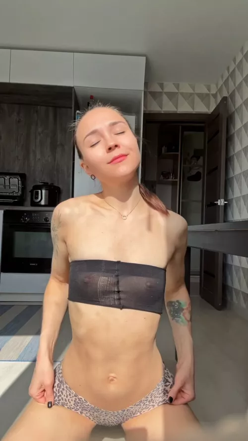 I hope the T-shirt is not too transparent lol by ROMASHKALOVE