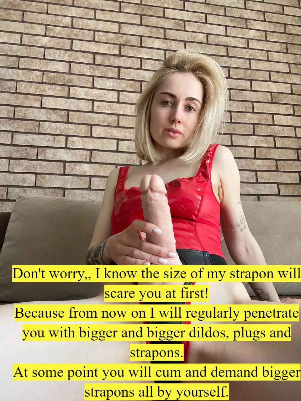 I know the size of my strapon will scare you at first posted by LovelyLovingHeart