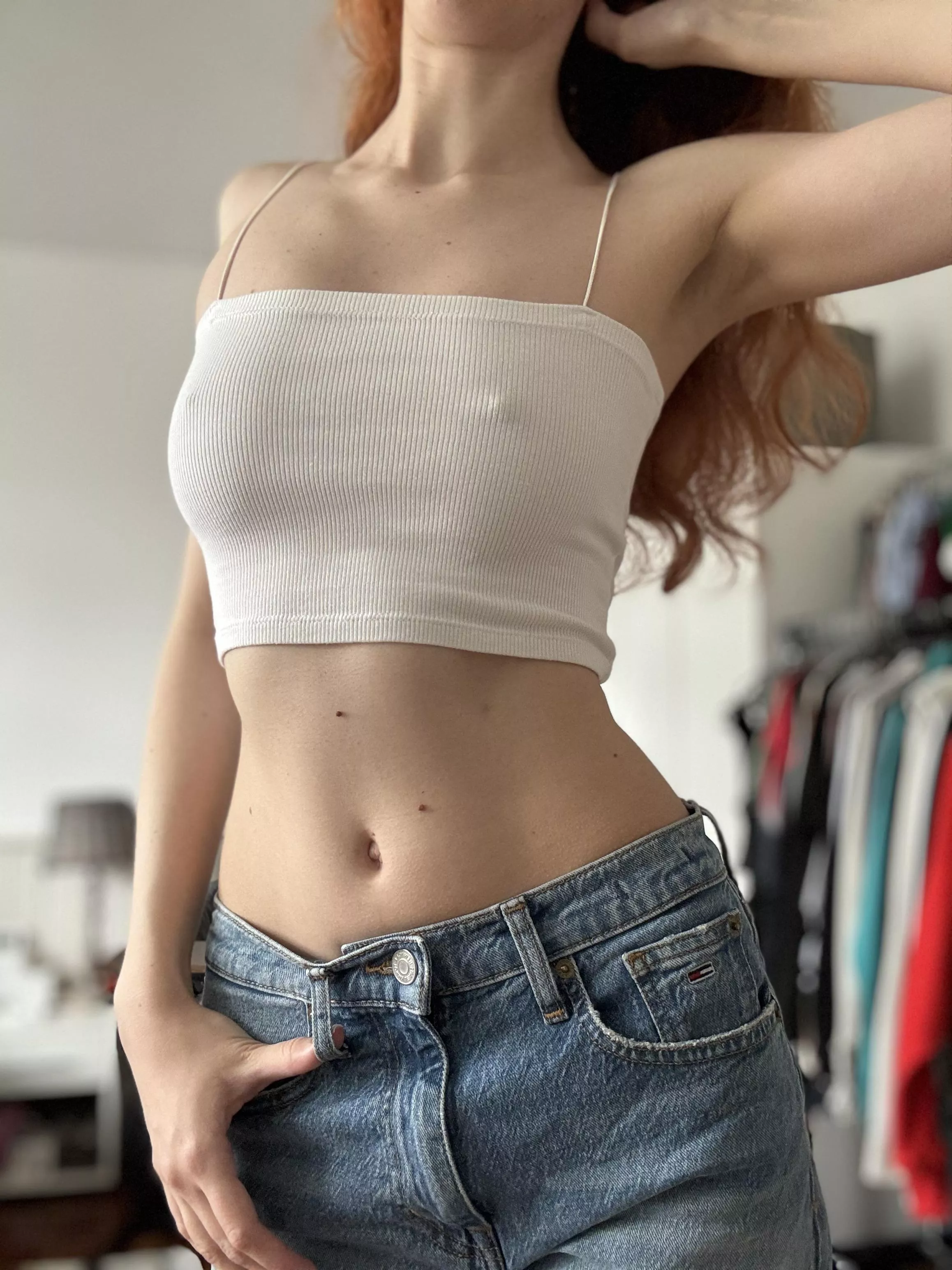 I’m never shy about my braless look posted by long-legzzz