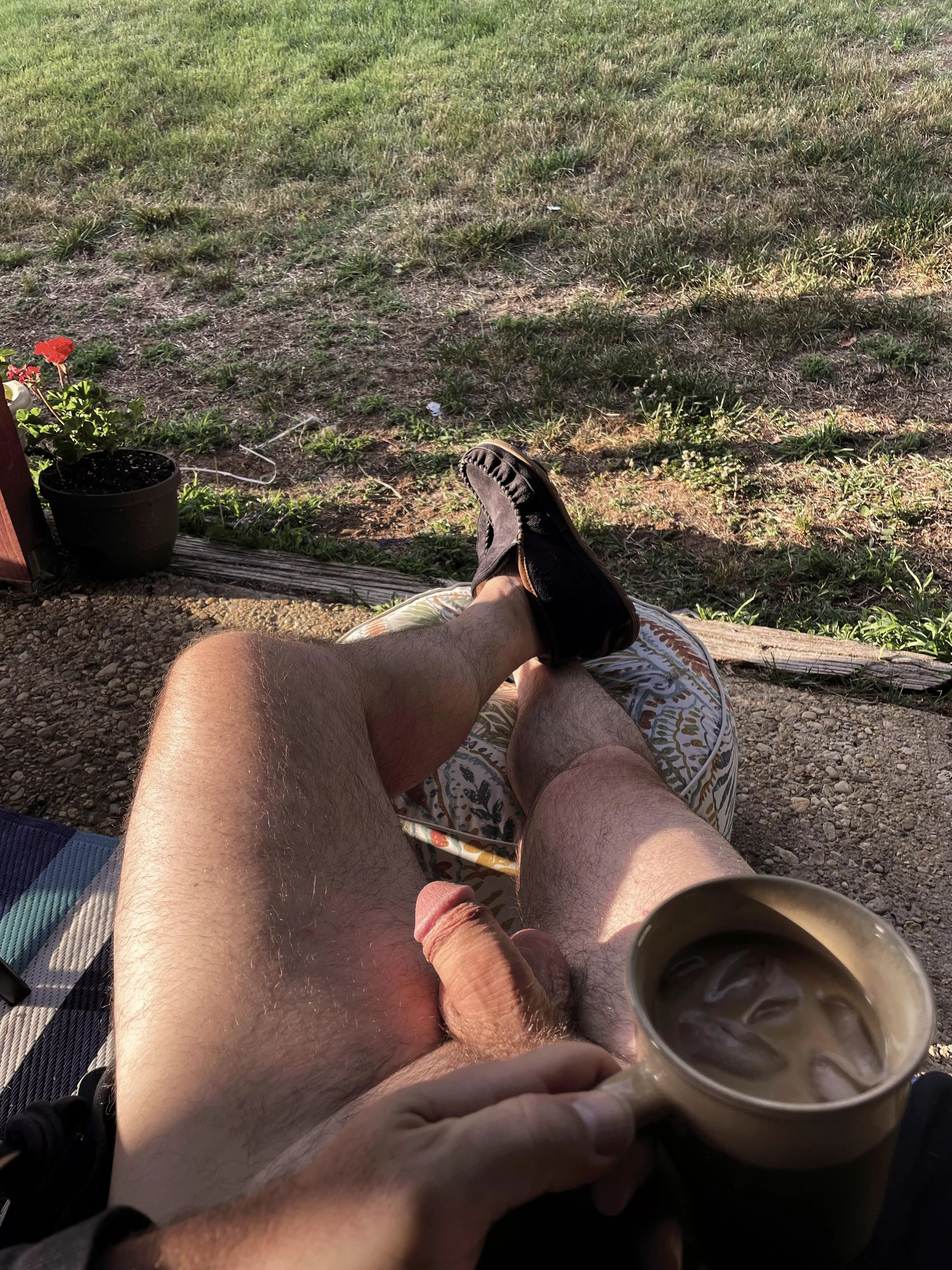 Lazy morning? Don’t mind if I do 😏 posted by gsd_and_coffee