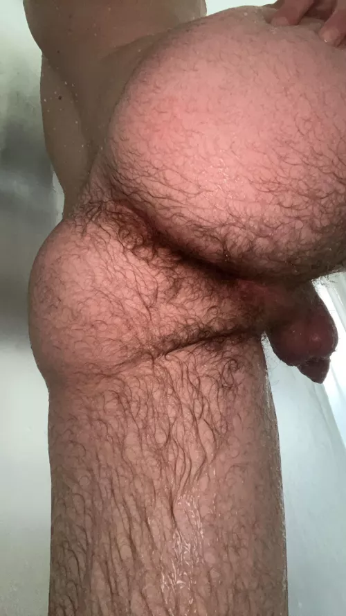 My hairy ass in the shower  by D_S35