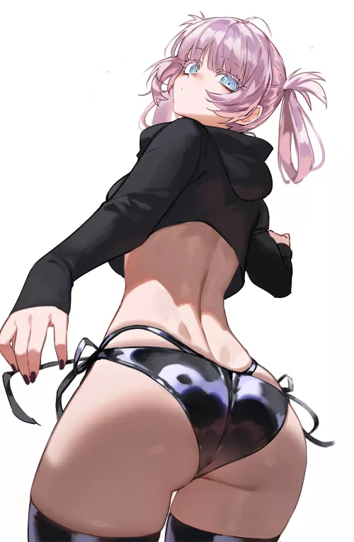 Nazuna Showing Her Fat Ass In Bikini Bottoms  by Csxc