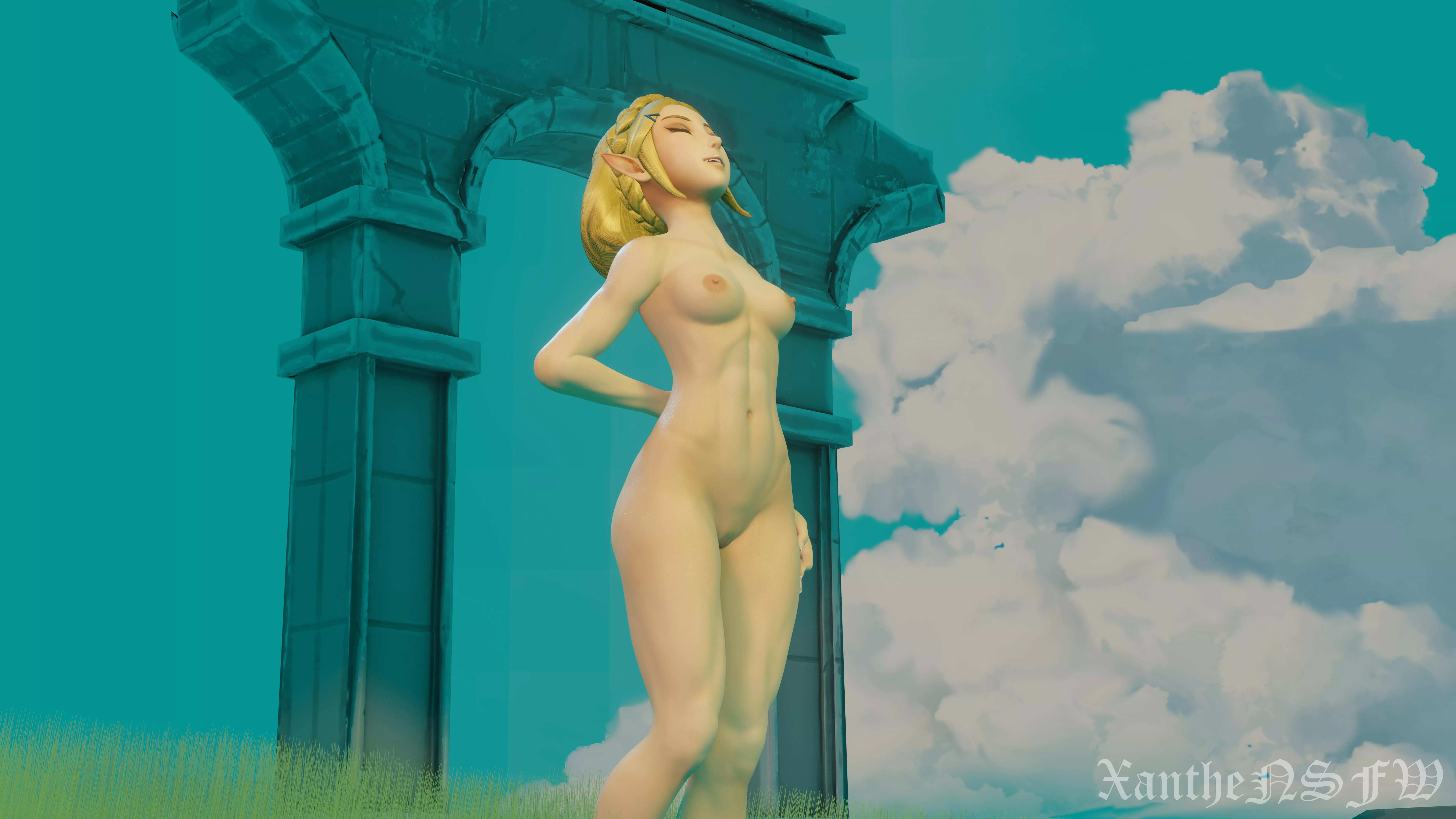 [OC] [XantheNSFW] Zelda enjoys the breeze on her bare skin posted by XantheNSFW