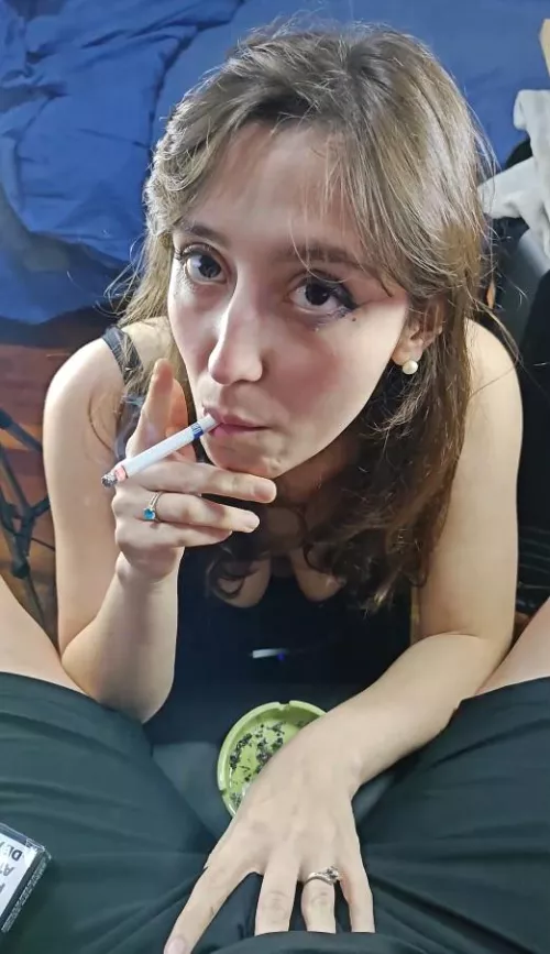 Smoking and teasing 😈😈😈🚬🚬🚬 by Goddess__of__Smoke