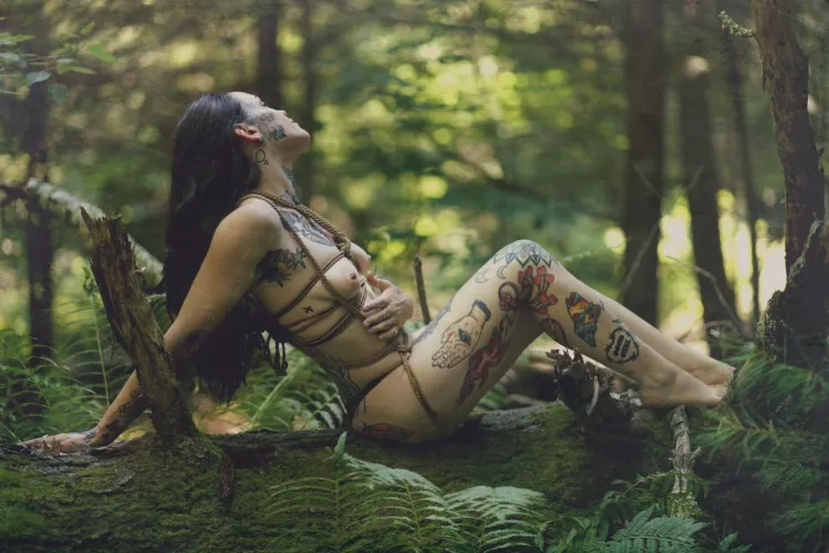 some freehand rope in the woods by Flat_Butterscotch_98