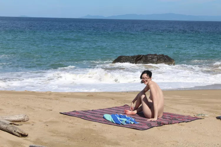 Beautiful Beach Nerd  by No_Interview_6489