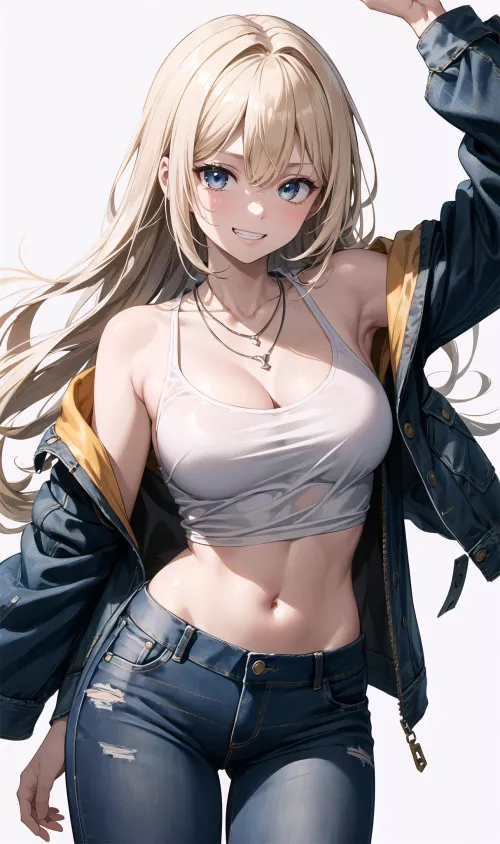 Denim Outfit  by CheetahSperm18