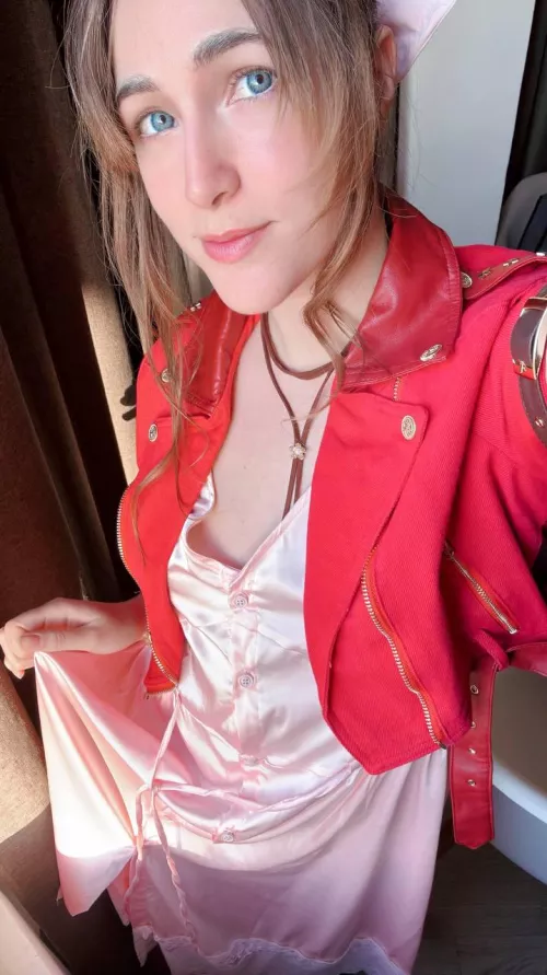 Got to try my Aerith cosplay again!  by Milashiroki-cos
