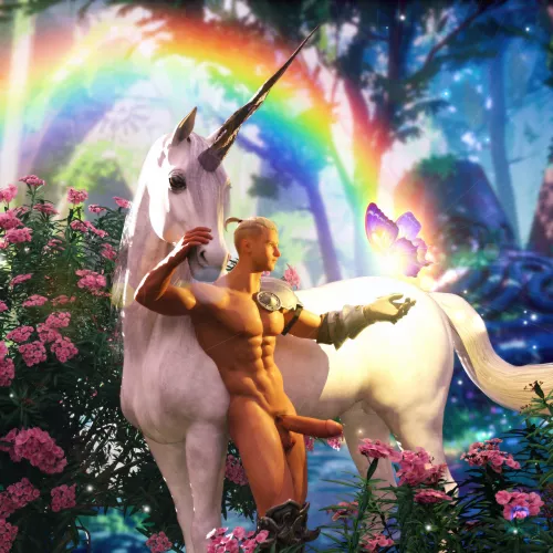 Lancelot wishes you all a Happy Pride Month! 🌈🦄 by Chamferbox