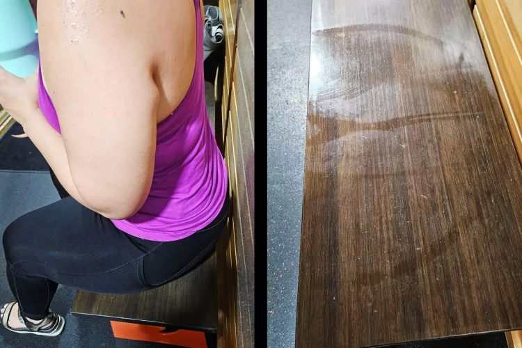 Post-workout bench by Gorgeous_Maya