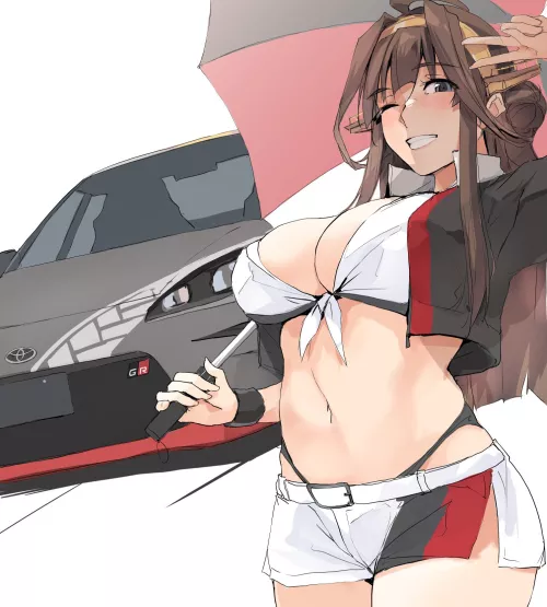 Race Queen Kongou (Zekkyon) [KanColle] by llamanatee