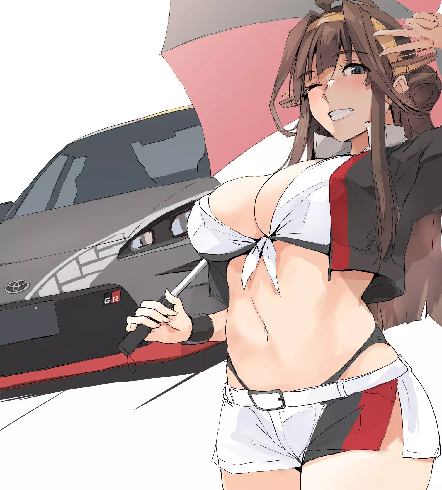 Race Queen Kongou (Zekkyon) [KanColle] posted by llamanatee