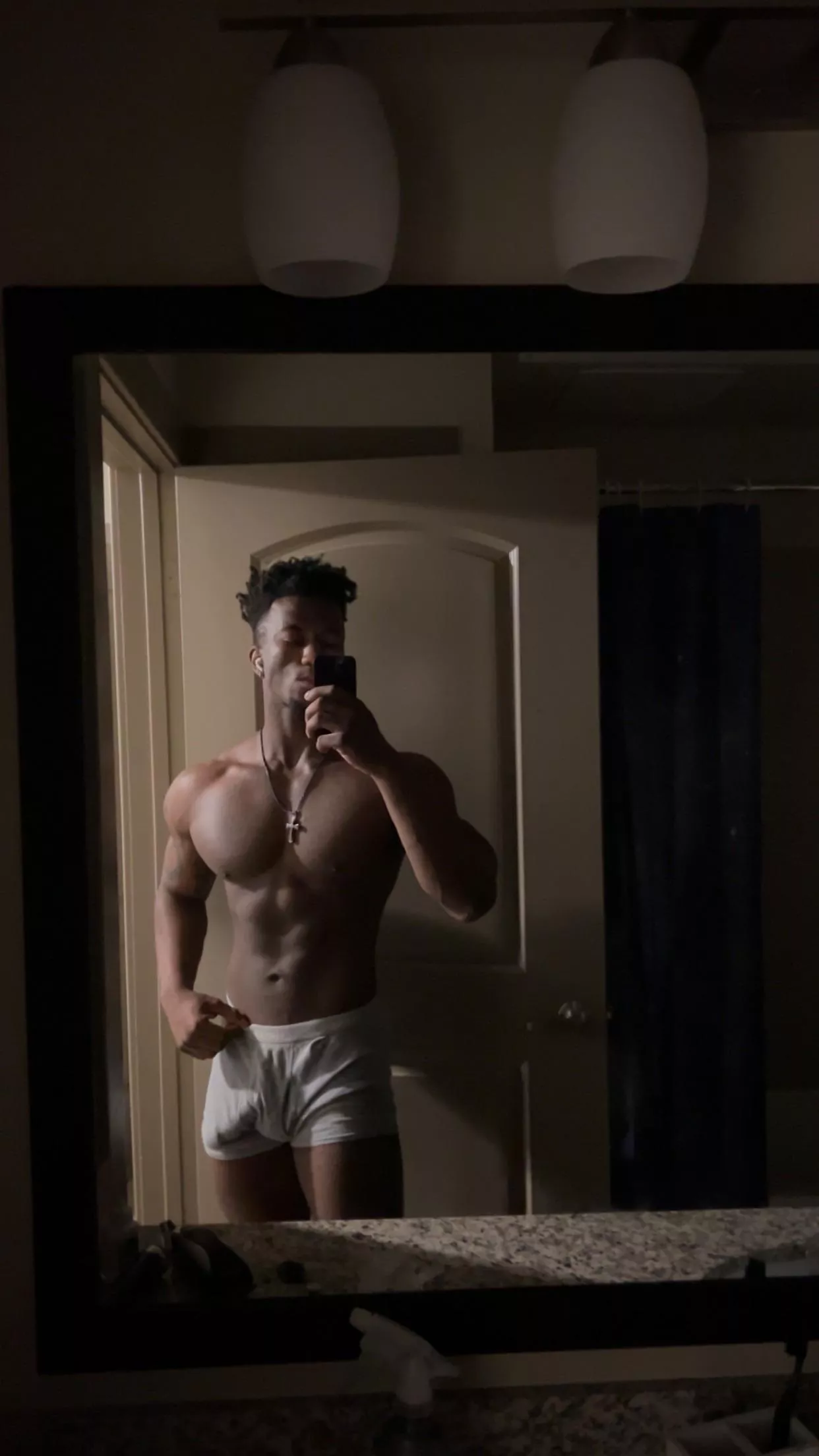 Take them off for me then turn around… posted by Veinyandbuffbbc_