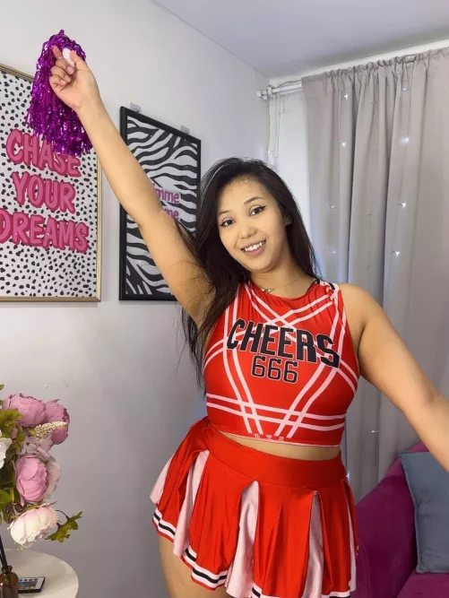 Your favorite cheerleader is in place by PrettyHotAmazing