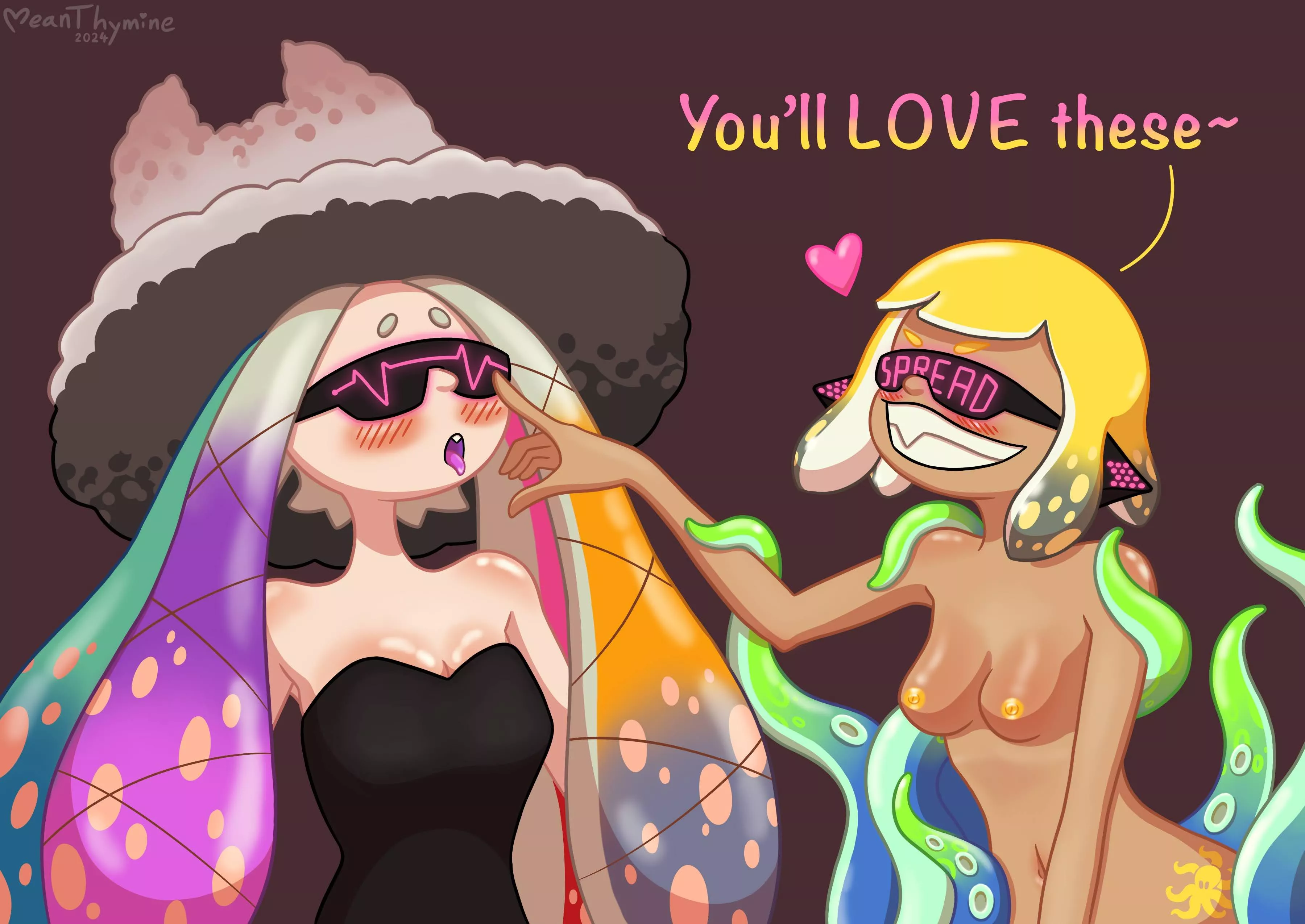 Hypnoshades (Splatoon) (Agent 4) (Yoko) [MeanThymine] posted by MeanThymine