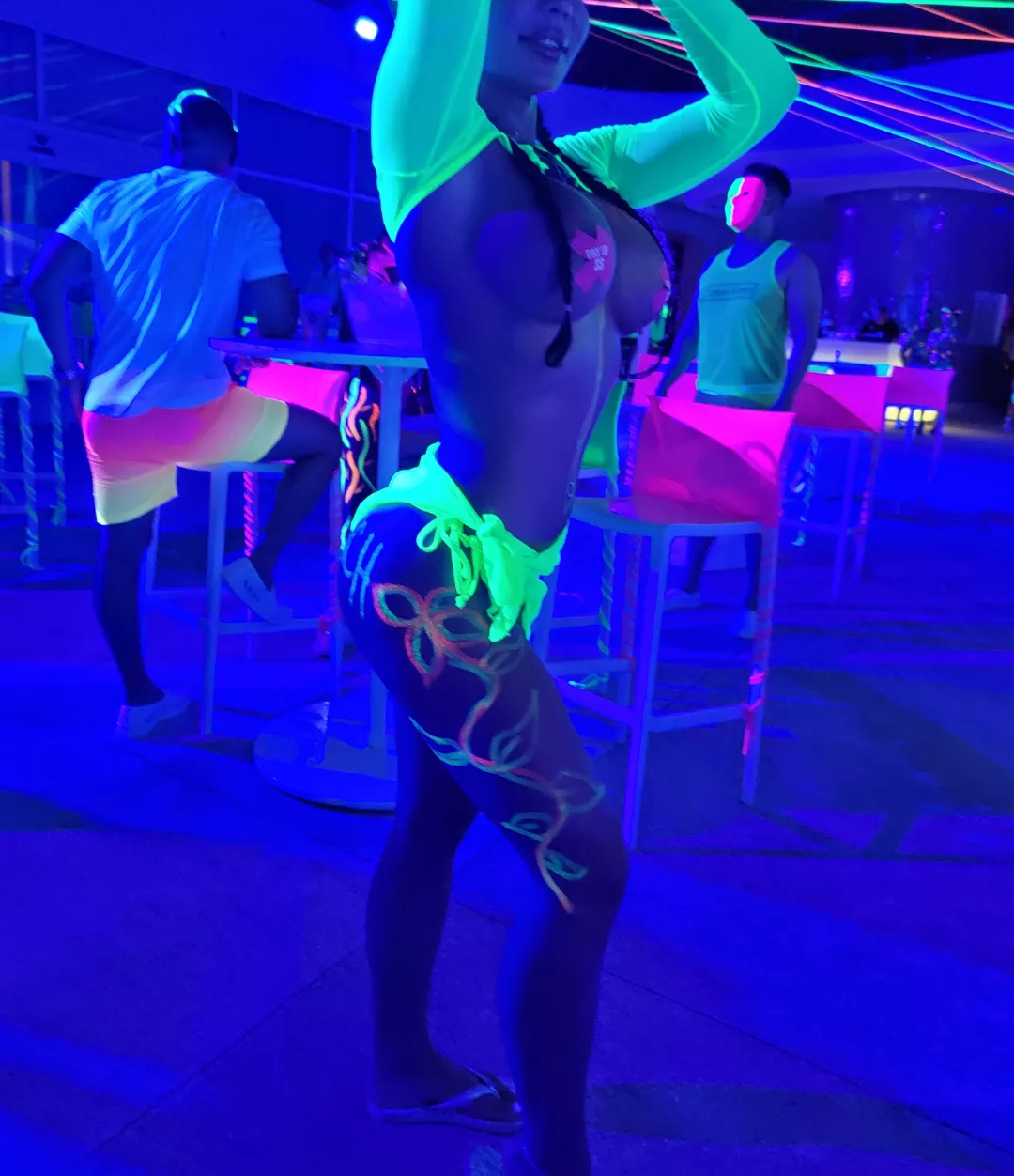 I can't get enough of Neon nights in Mexico. I always end up back in the room with a new guy... or two posted by HisExoticVixen
