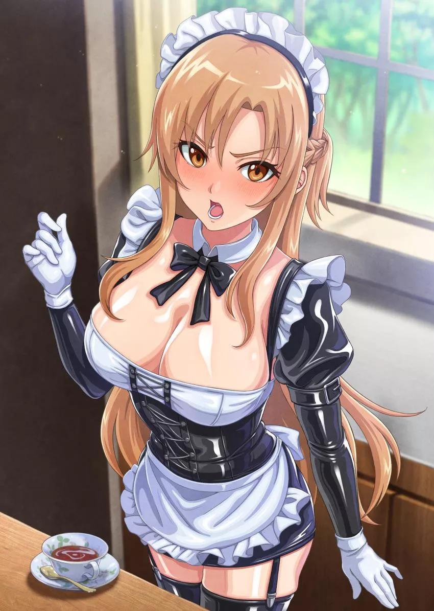 Maid Asuna wants to be of… service to you~ posted by Consistent-Ad-8996