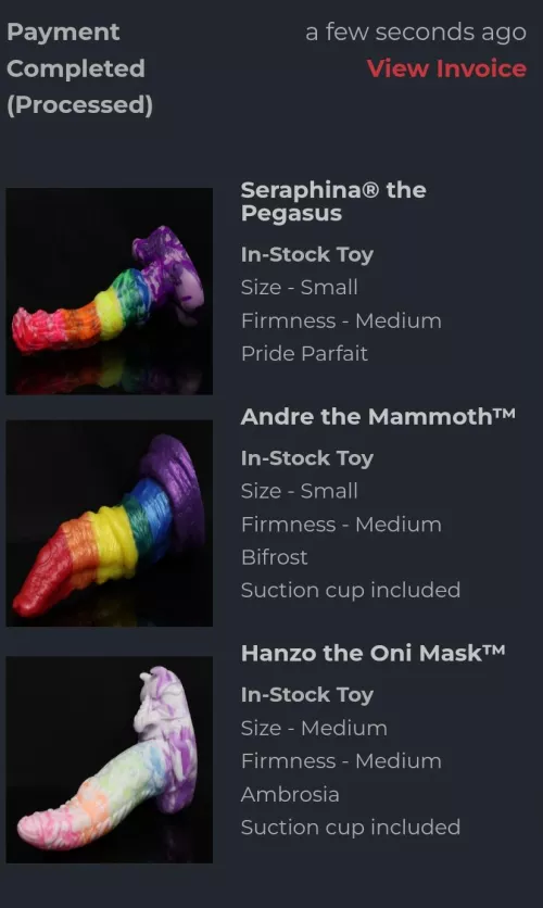 My pride month is complete! Thanks Bad Dragon 🥰.  by LittlePrimal