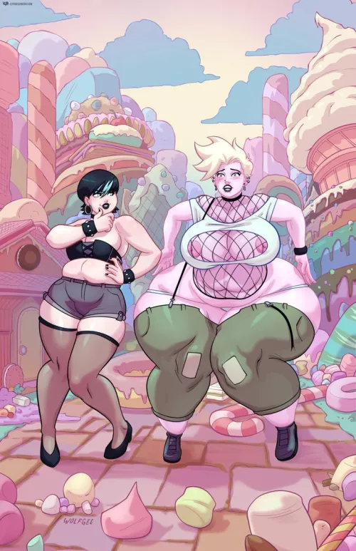 She's Such a Cream Puff (BE, ass expansion, clothes ripping, body expansion) by Cezar_Nix