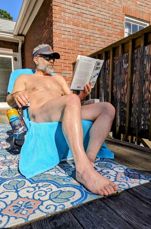 Chores all morning means maxin and relaxin in the afternoon. by StormRider-71