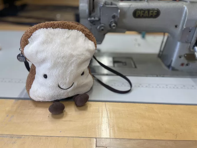 Daddy surprised me with Toastimal in my Easter Basket and now he goes to work with me so I don’t get lonely. Does anyone else have work pals too? by BabyBerrysaurus