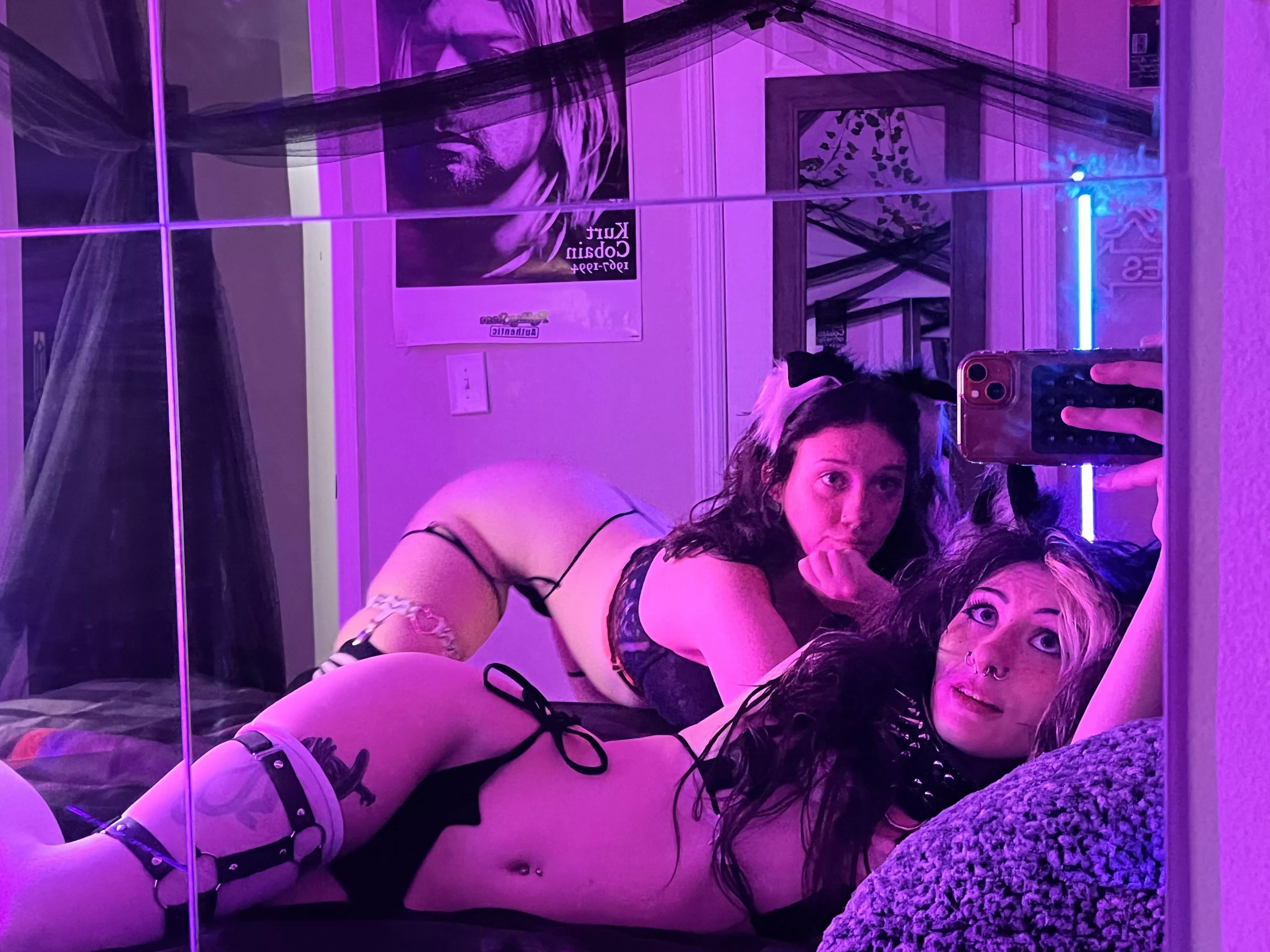 Double kitty girled up on a Tuesday afternoon  posted by OutcomeSea3832