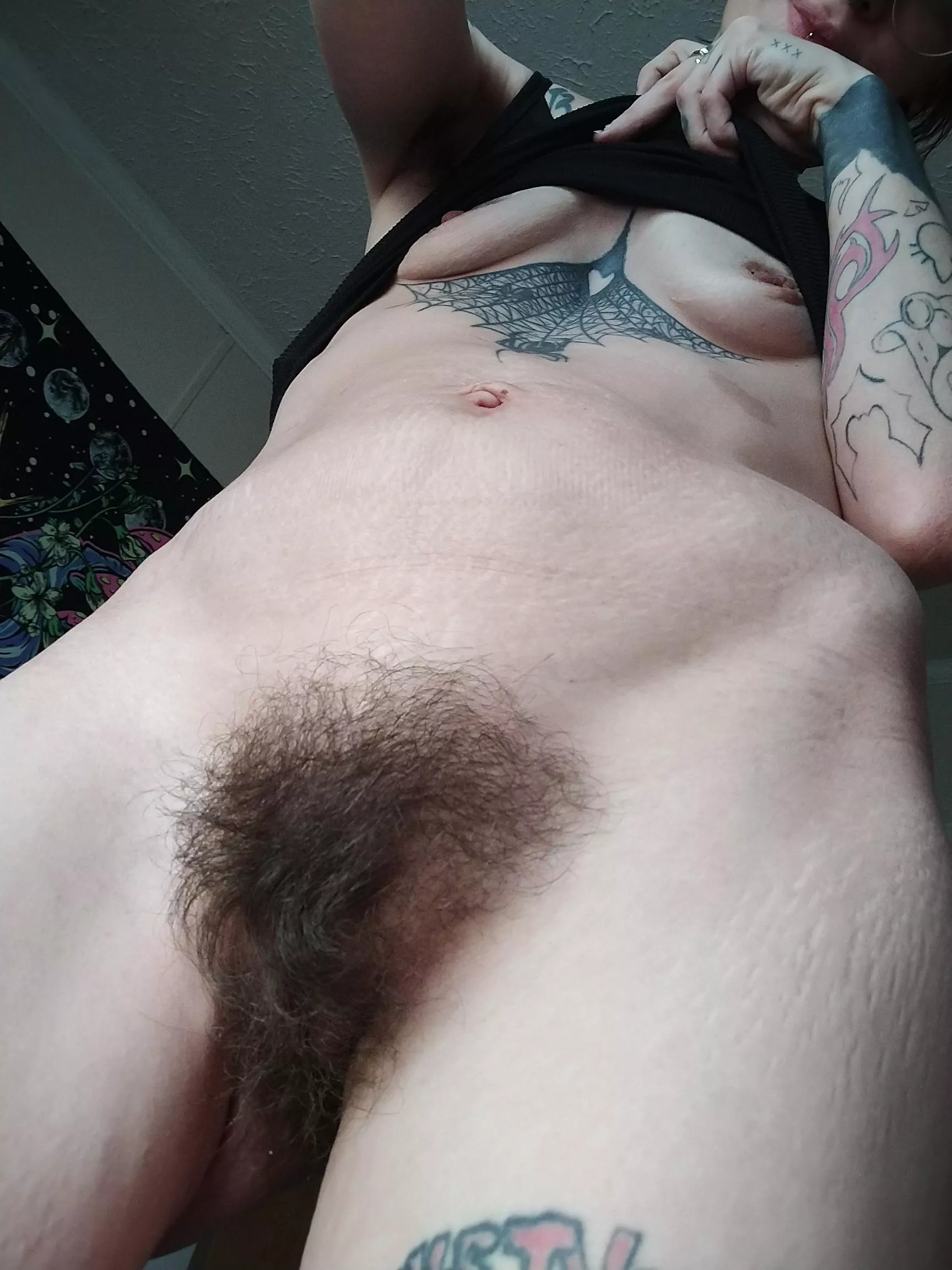 Fluffy dark bush to play with  posted by kaepora94