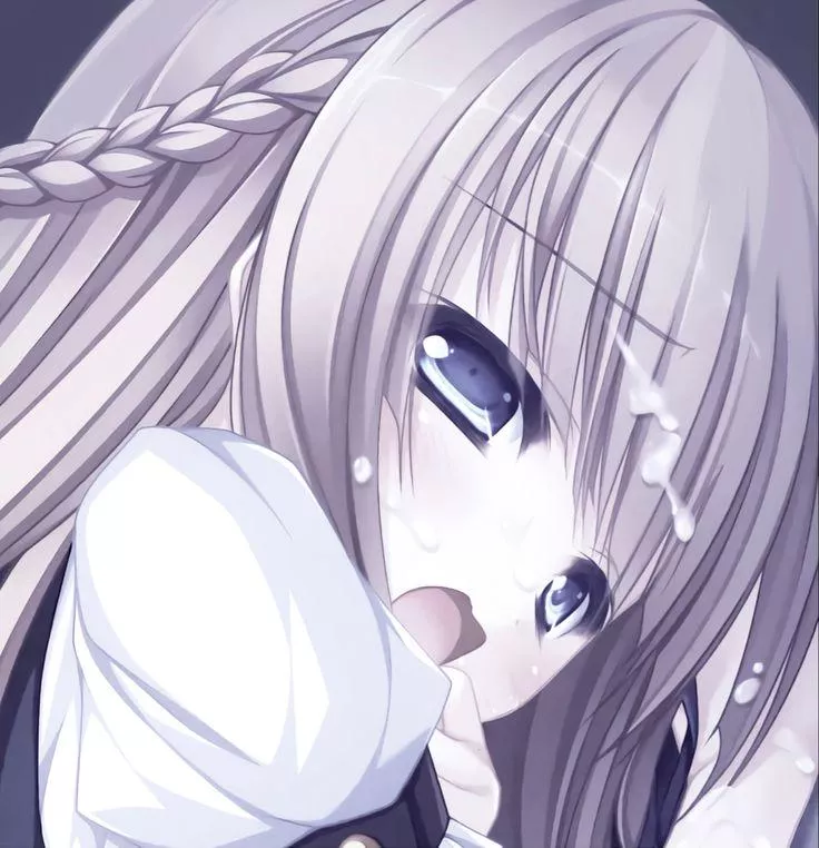 LF color source: 1girl, face, open mouth, hair braid, bangs, cum on hair, cum, long hair, close up, cum on face posted by gmdragon