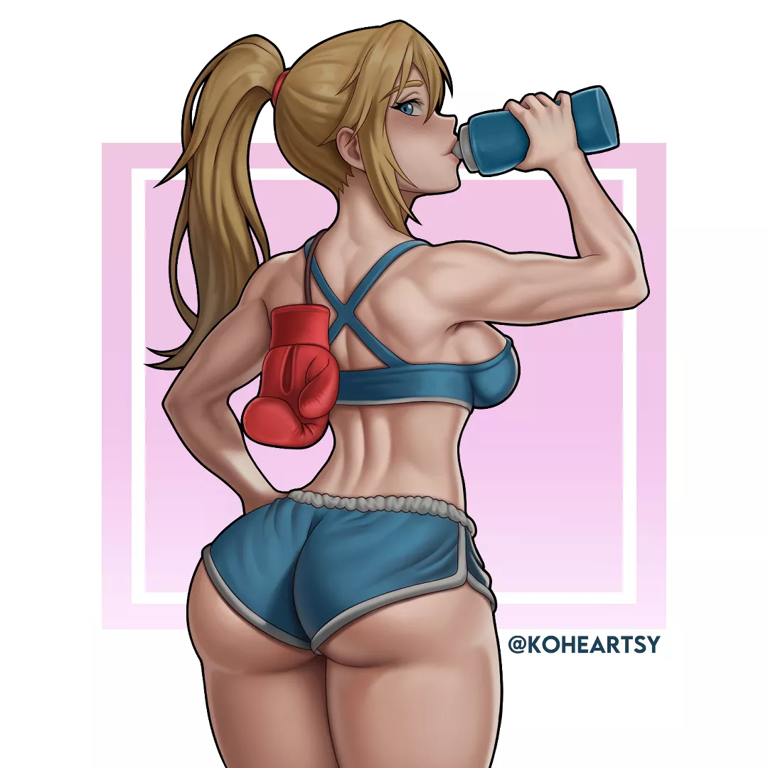 Samus Boxing Suit artwork by (koheartsy) posted by DOA-FAN