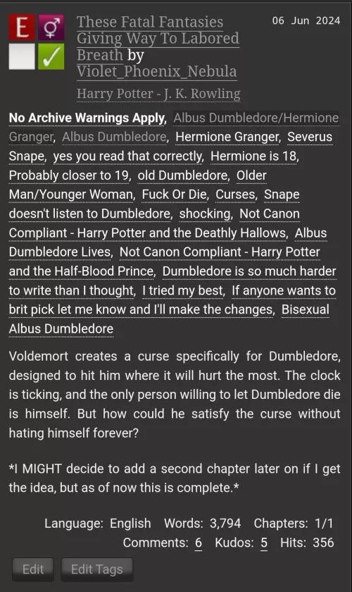 This seems like an excellent place to share my slightly insane fuck or die fic I wrote and posted last week, if anyone is up for an unconventional pairing by 20Keller12