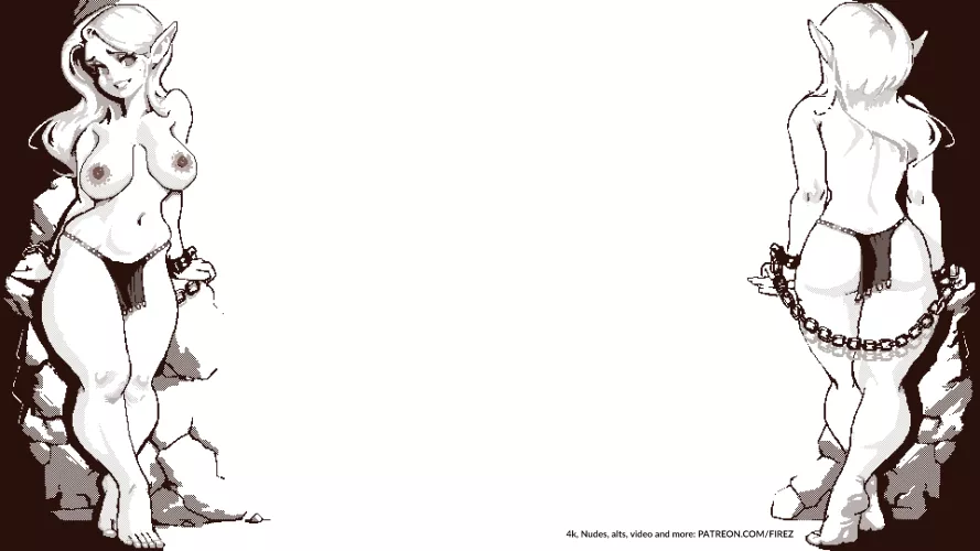 Elf slave wallpaper. Check the replies for some alts by Firez_hn