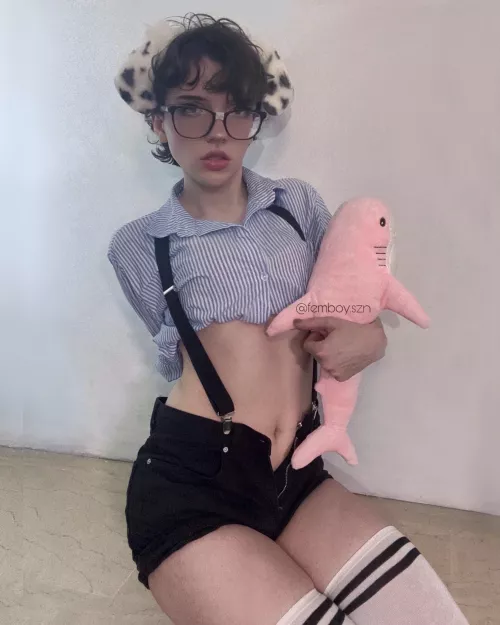  im such a nerd for blahaj plushies :3 by femboyszn