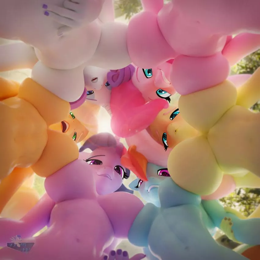 Meanwhile in heavens (hooves-art)  posted by Alinaserve