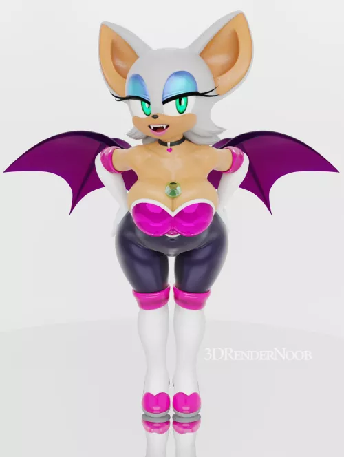 Rouge the Bat(RenderNoob) by TruthanDarkness