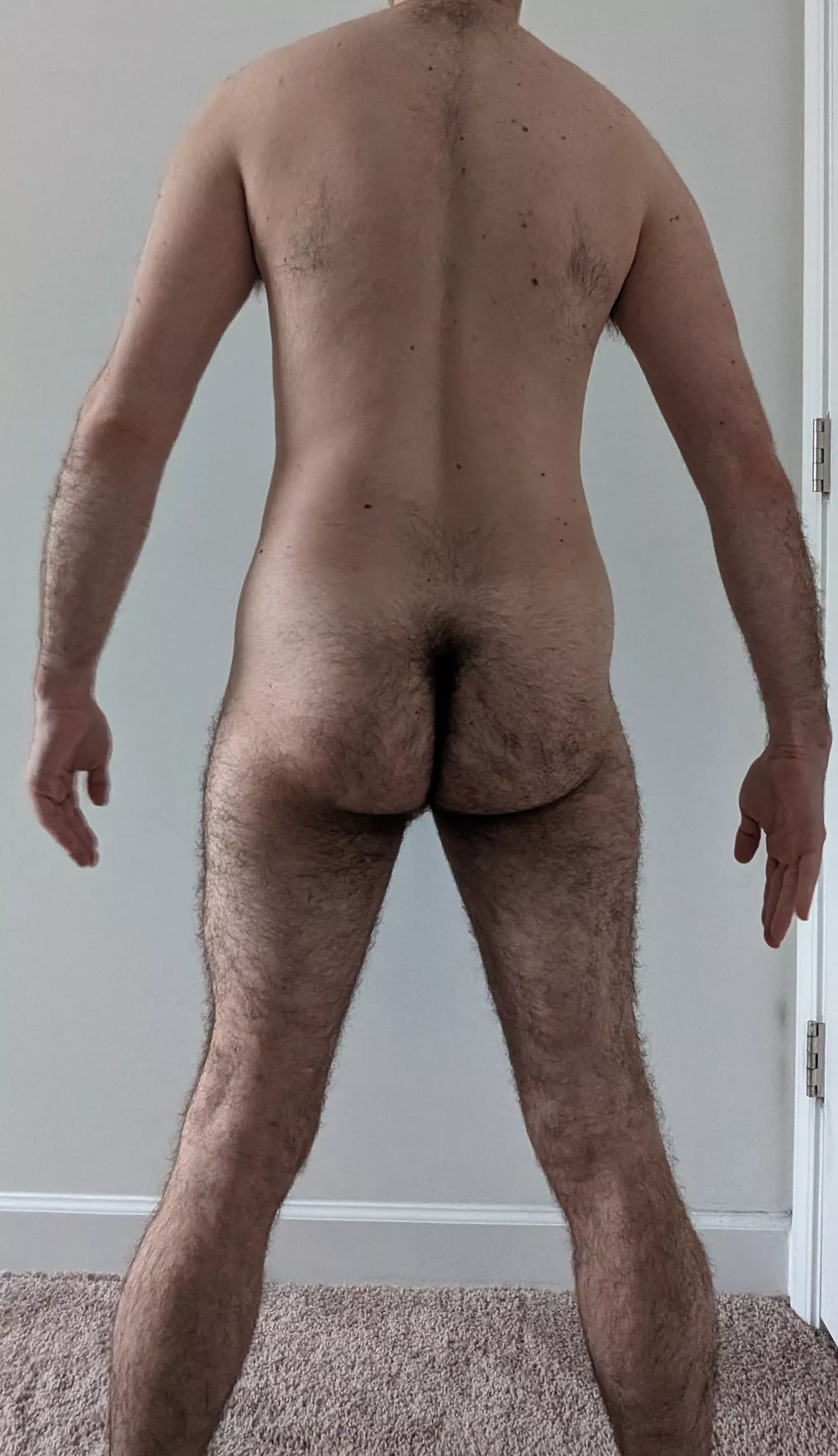 Showing off my hairy butt from behind  posted by Rod-Hard7