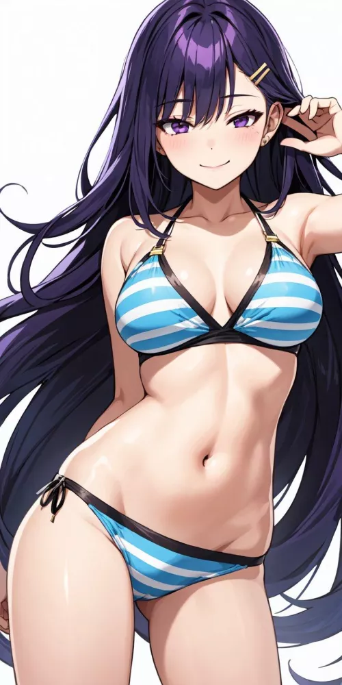 Striped Bikini  by CheetahSperm18