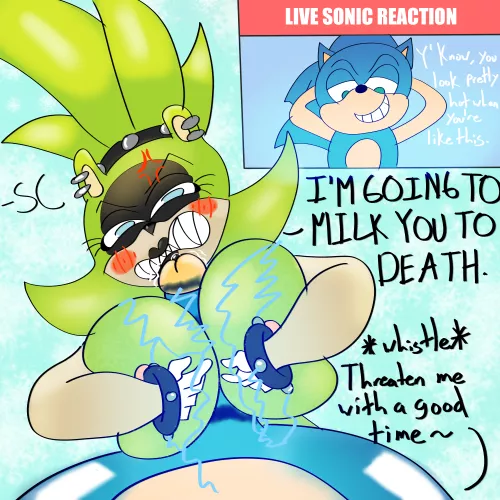 Surge's Angry Titfuck (art by me!) by Supernovas20XX