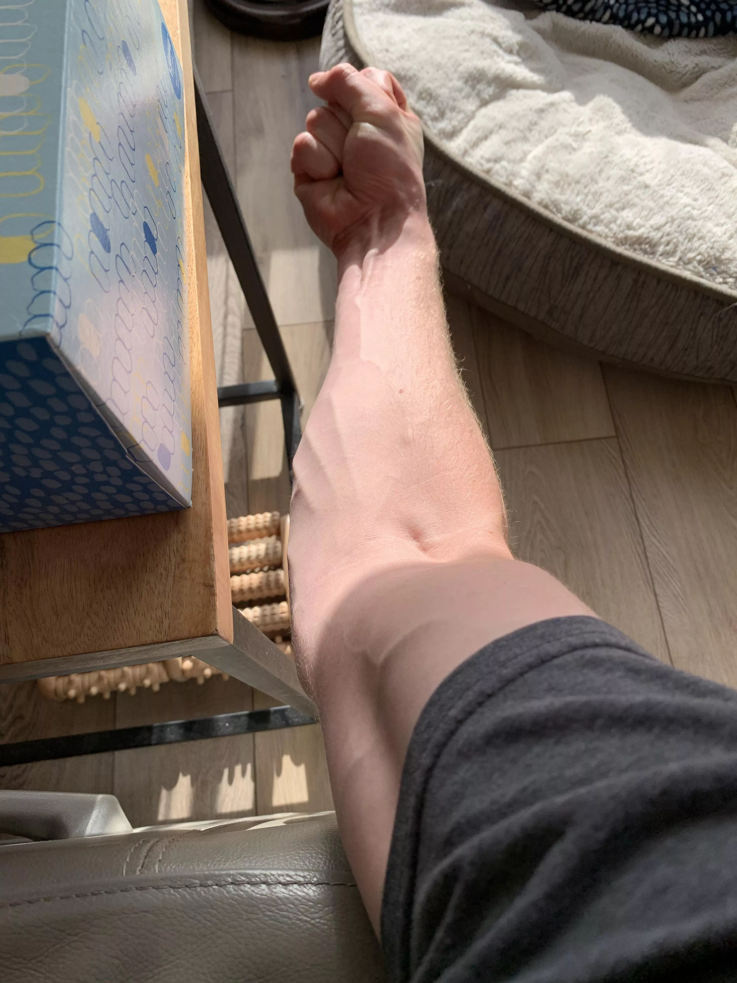 Trace my veins with your nails while we cuddle after? 😉  posted by totallynotabot2000